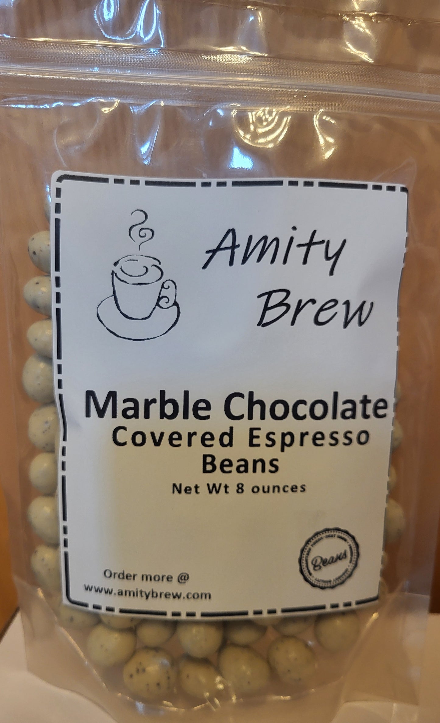 Marble Chocolate Covered Espresso Beans