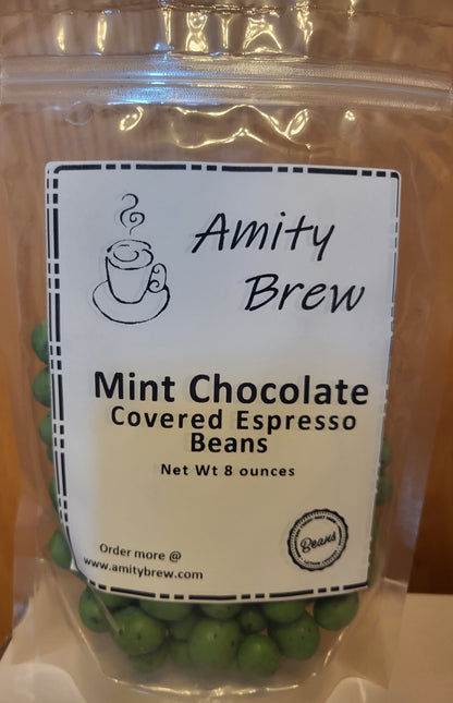 Mint Chocolate Covered Espresso Beans